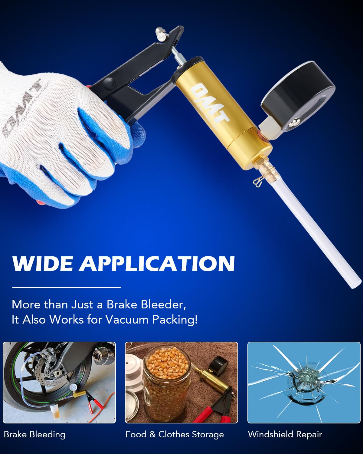 Orion Motor Tech pressure gauge aids precise bleeding feedback.
