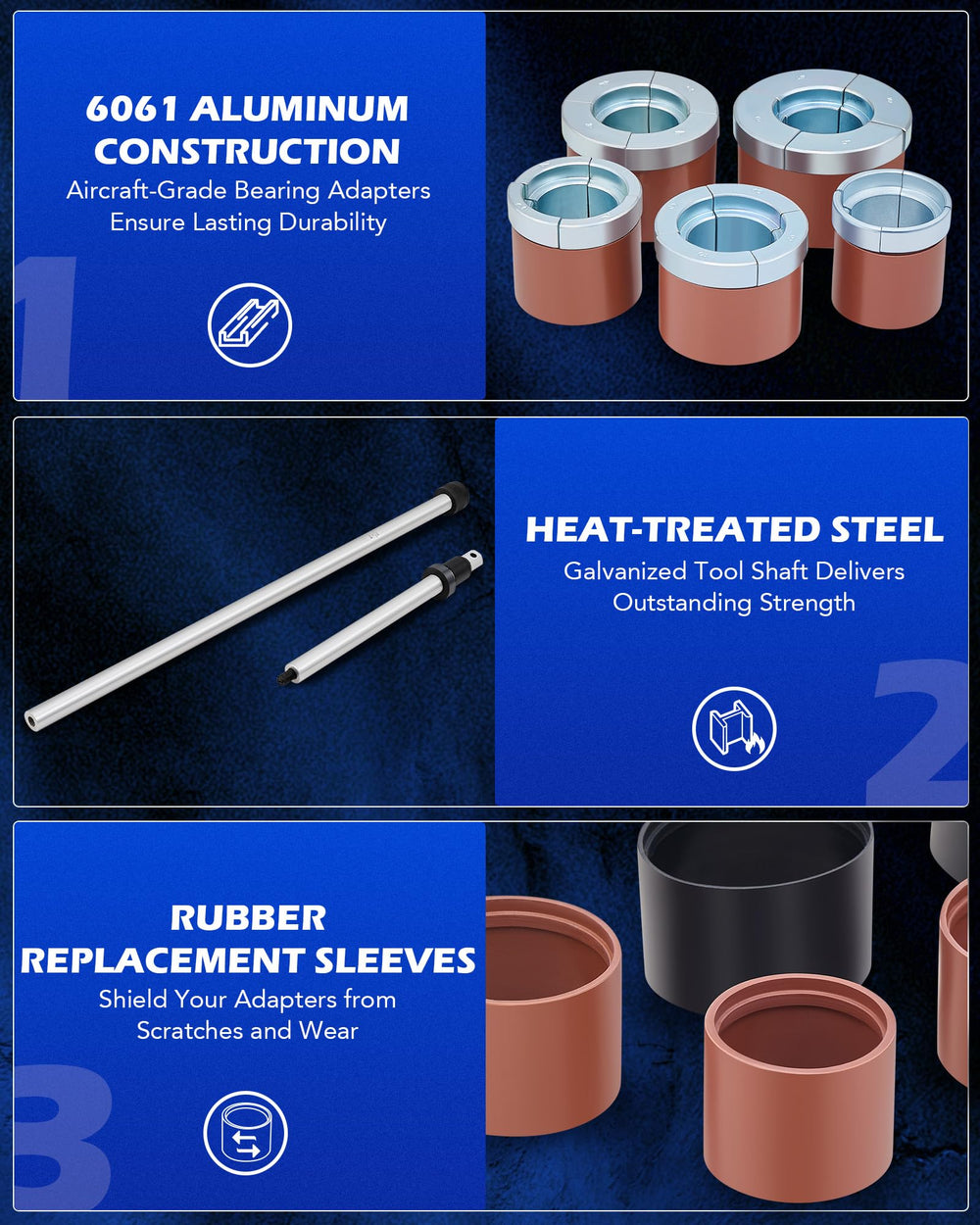 Orion Motor Tech kit in-engine use supports efficient cam bearing work.