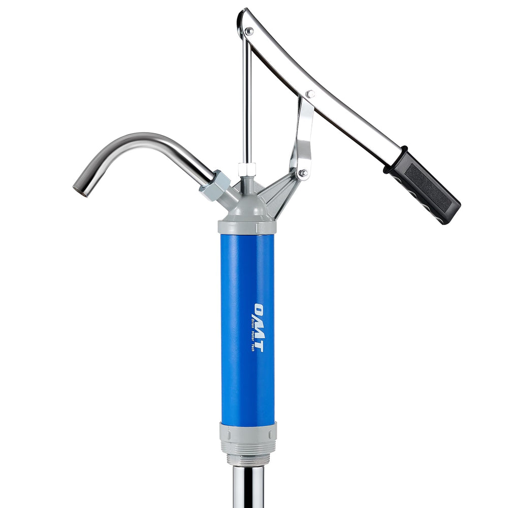Orion Motor Tech lever action barrel pump in use for smooth oil transfer