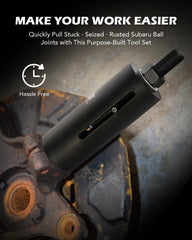 Orion Motor Tech lower control arm prying tool enabling solo repairs