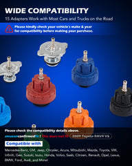 Orion Motor Tech manual vacuum pump enables air removal for leak testing.