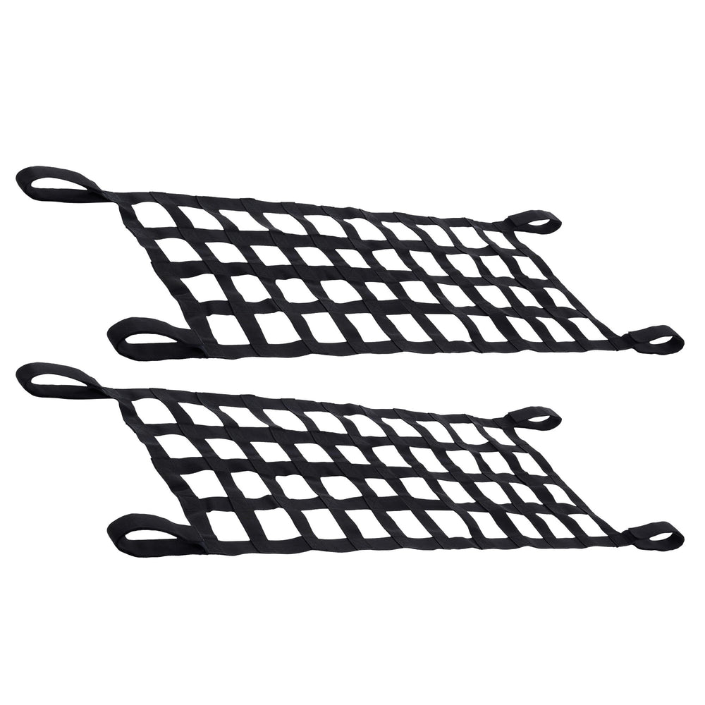 Orion Motor Tech mesh cargo net 2-pack front view for secure Jeep storage.