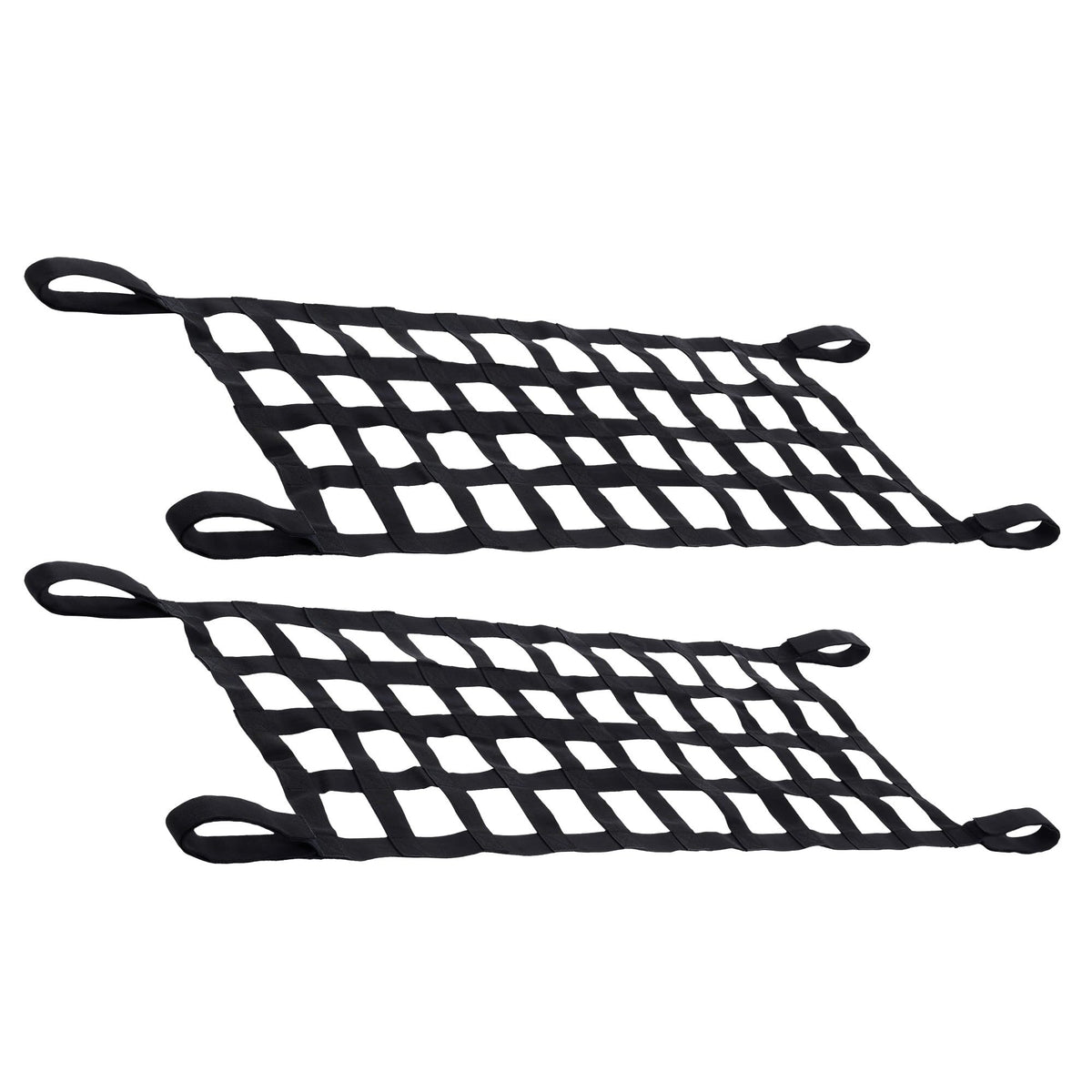 Orion Motor Tech mesh cargo net 2-pack front view for secure Jeep storage.