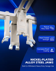 Nickel-plated alloy steel construction resists wear during repeated use.