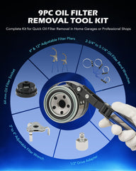 9-inch pliers in Orion Motor Tech kit for extended reach.