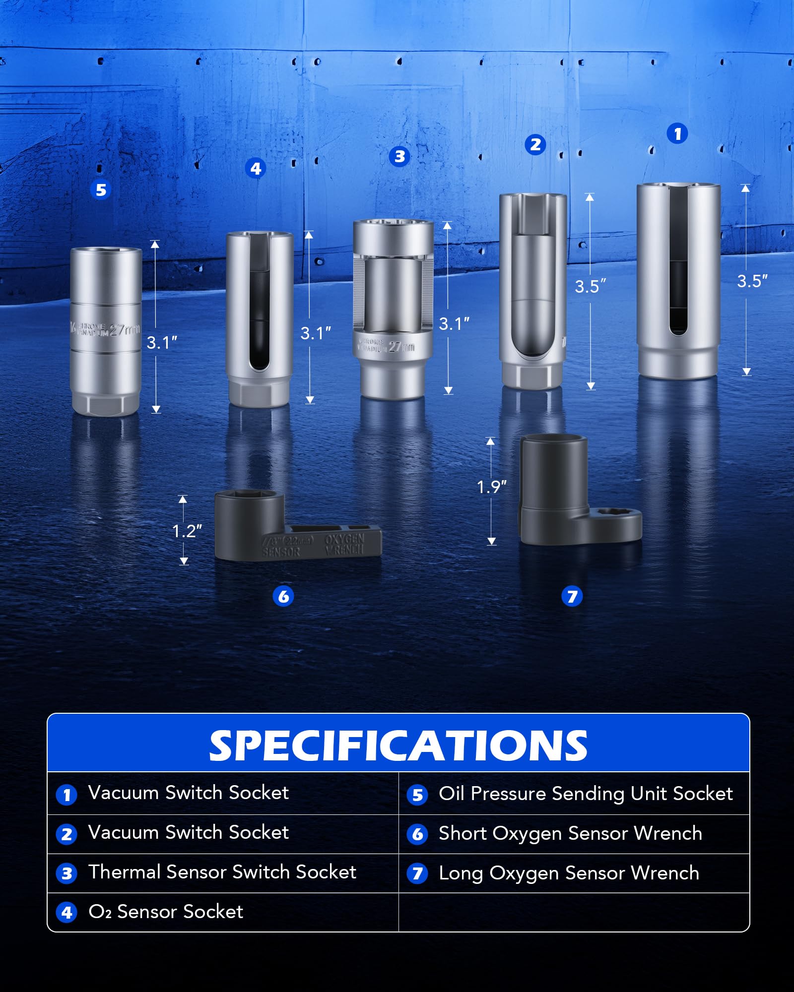 Orion Motor Tech 27 mm socket for precise O2 sensor access