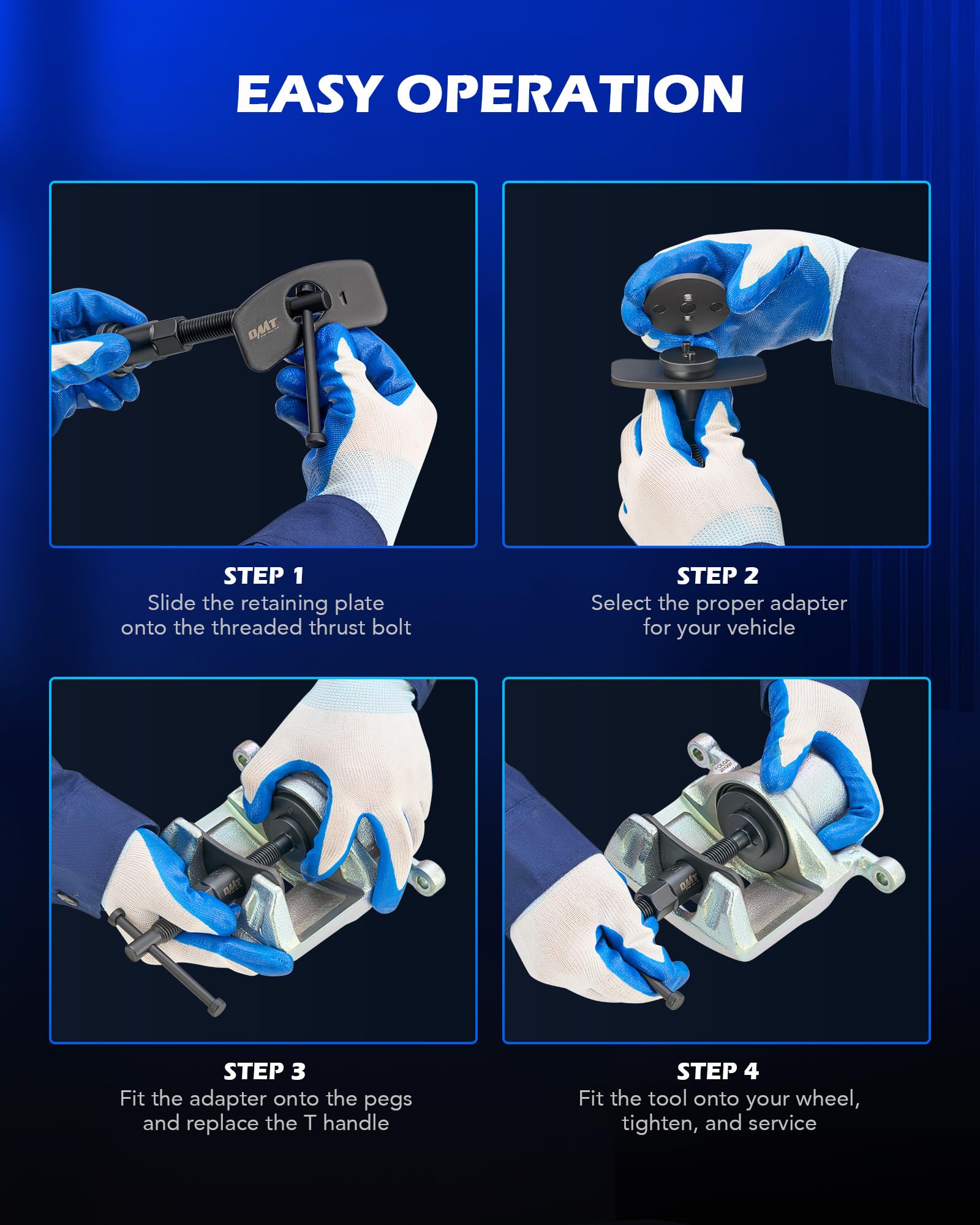 Orion Motor Tech precision piston retraction tools for faster brake maintenance