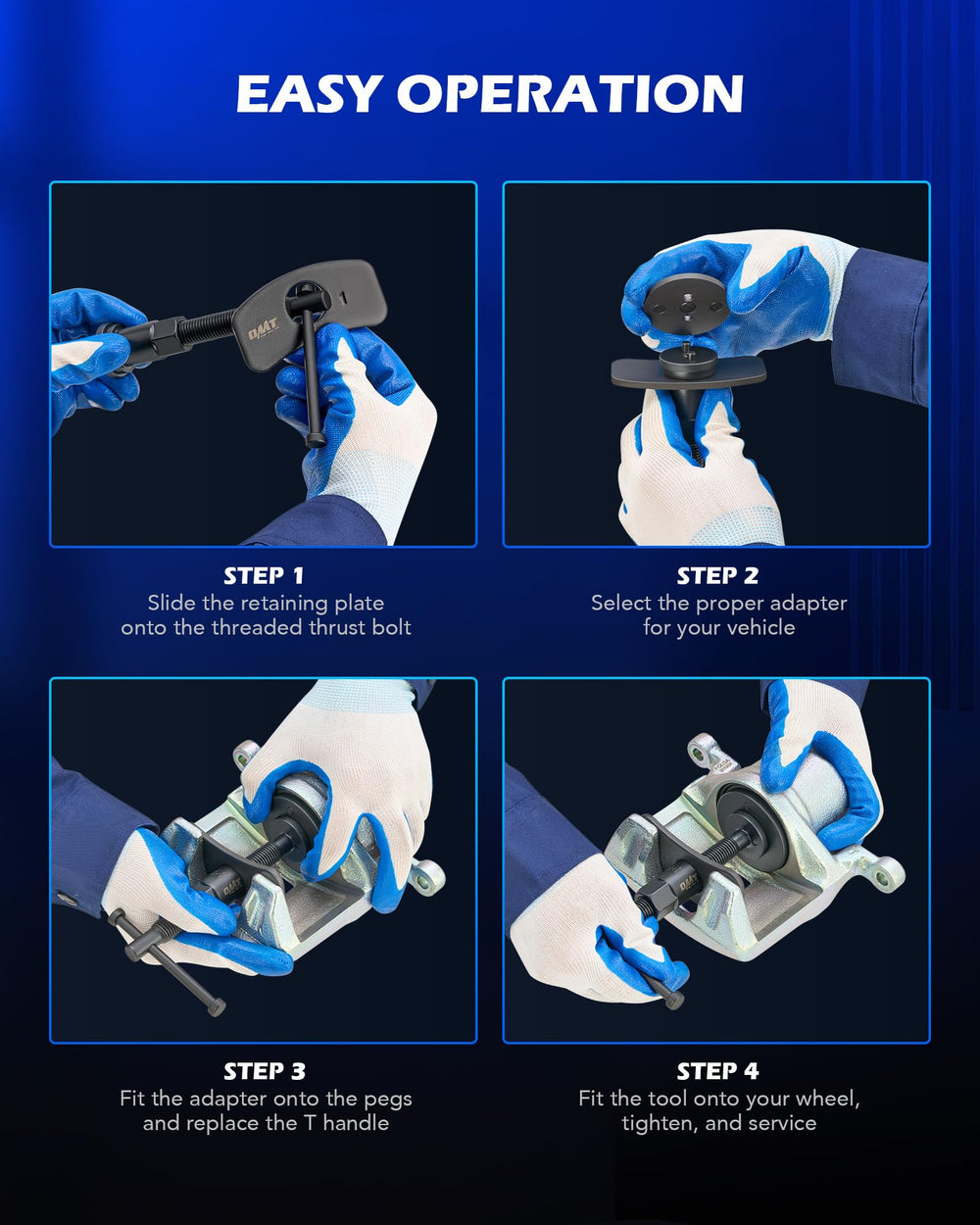 Orion Motor Tech precision piston retraction tools for faster brake maintenance