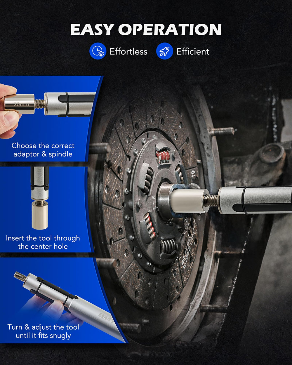 Precision-threaded clutch tools for secure fit without damage