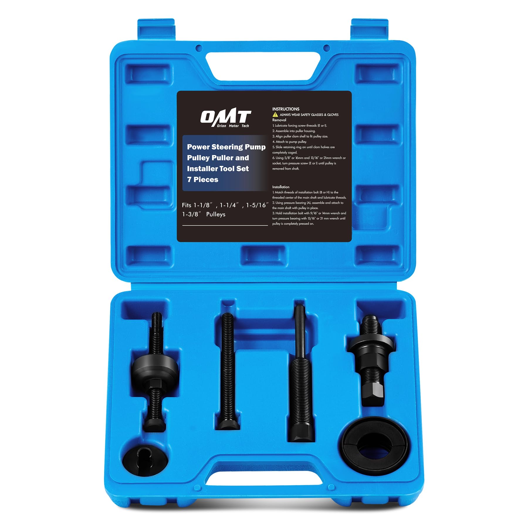 Orion Motor Tech pulley remover-installer in action for faster pulley service
