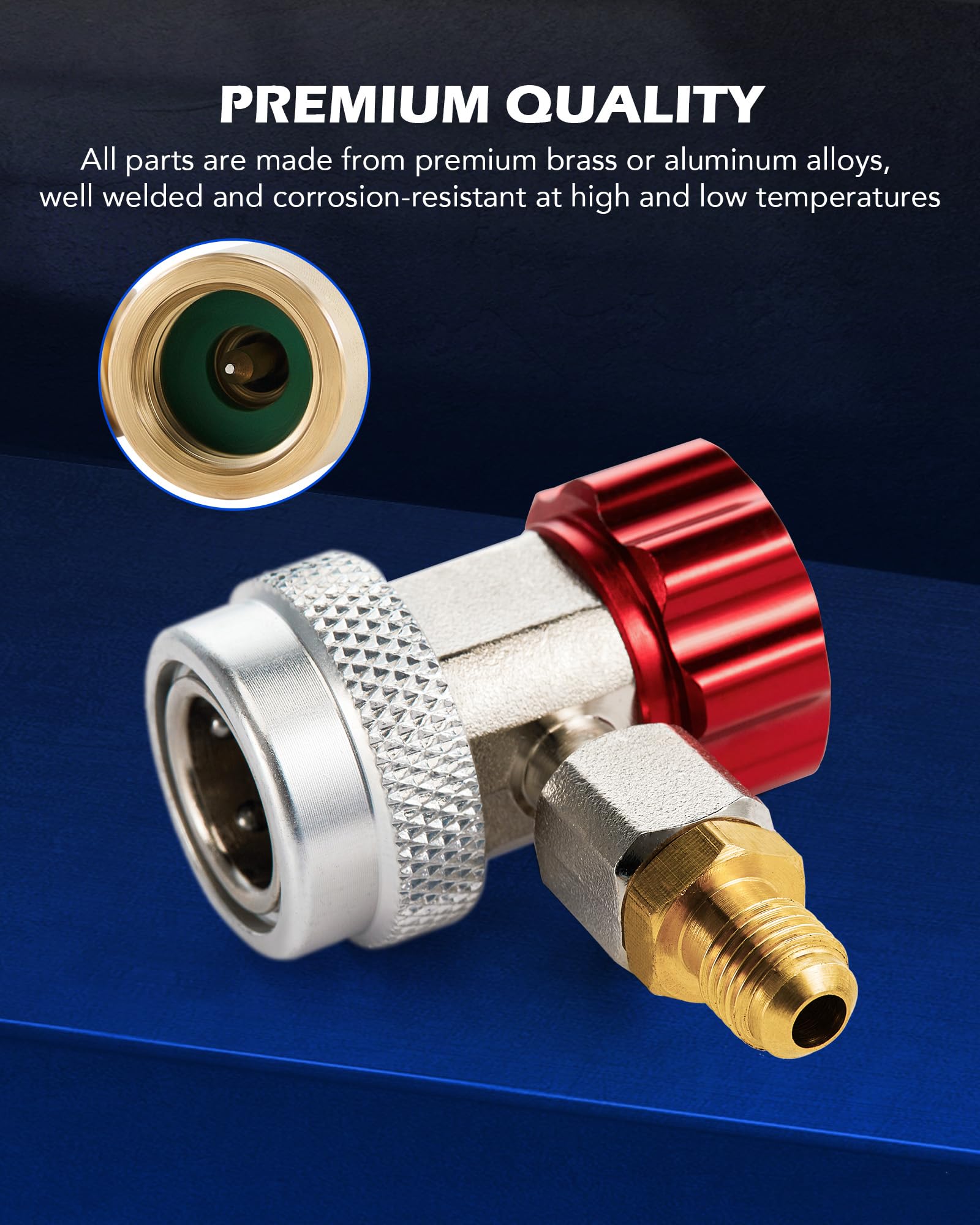 Orion Motor Tech R134A can tap for fast, controlled charging