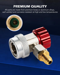 Orion Motor Tech R134A can tap for fast, controlled charging