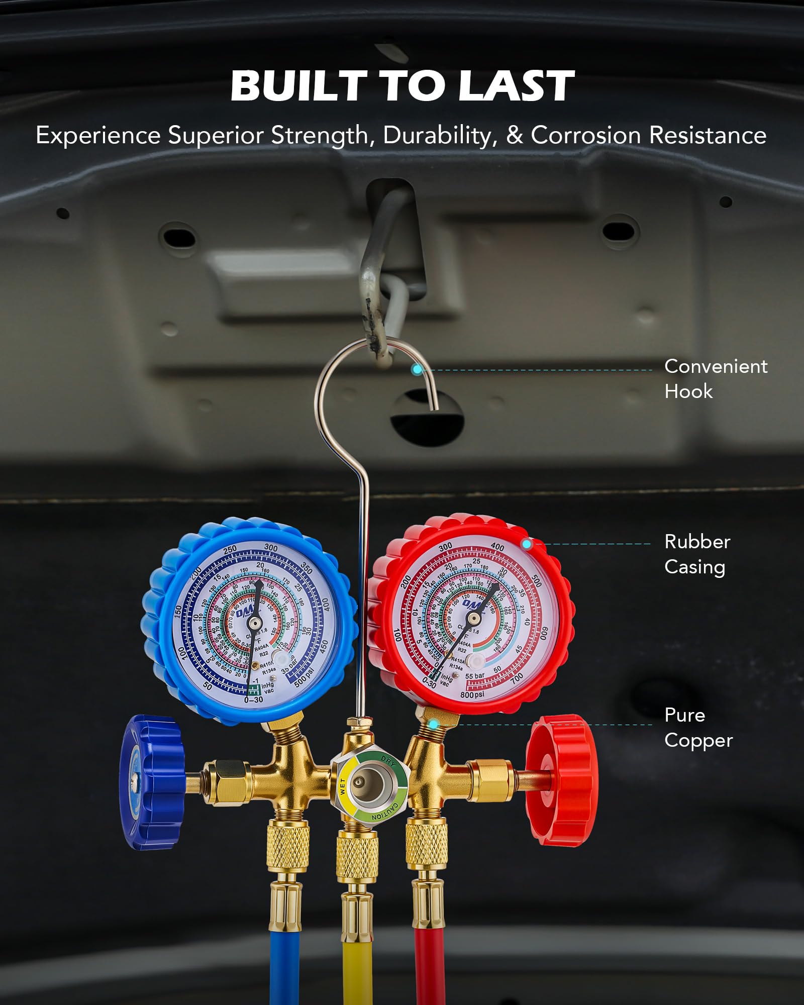Orion Motor Tech R134a piercing can tap enables on-site refrigerant extraction.
