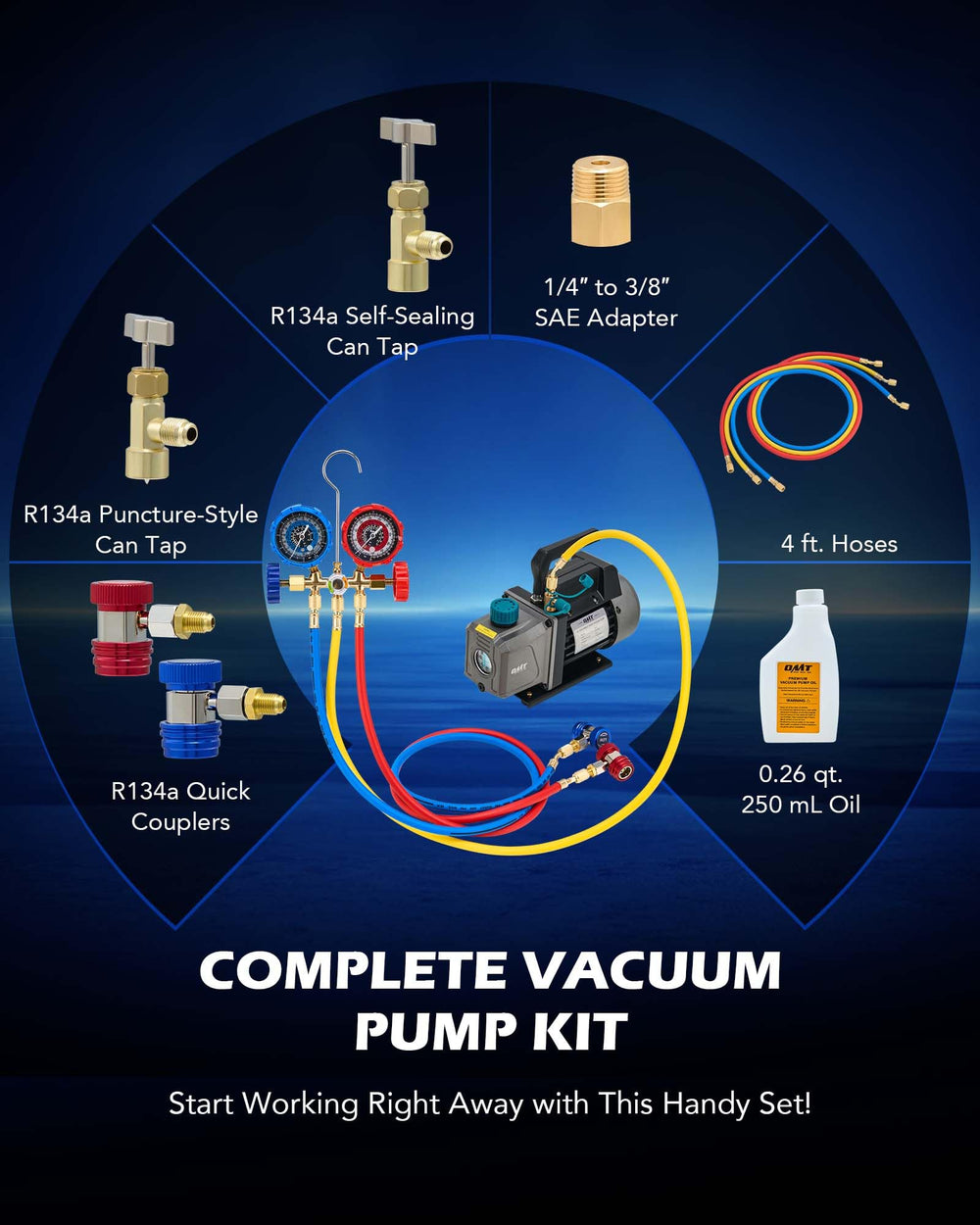 Orion Motor Tech R134a taps and quick couplers enhance leak-free refrigerant charging