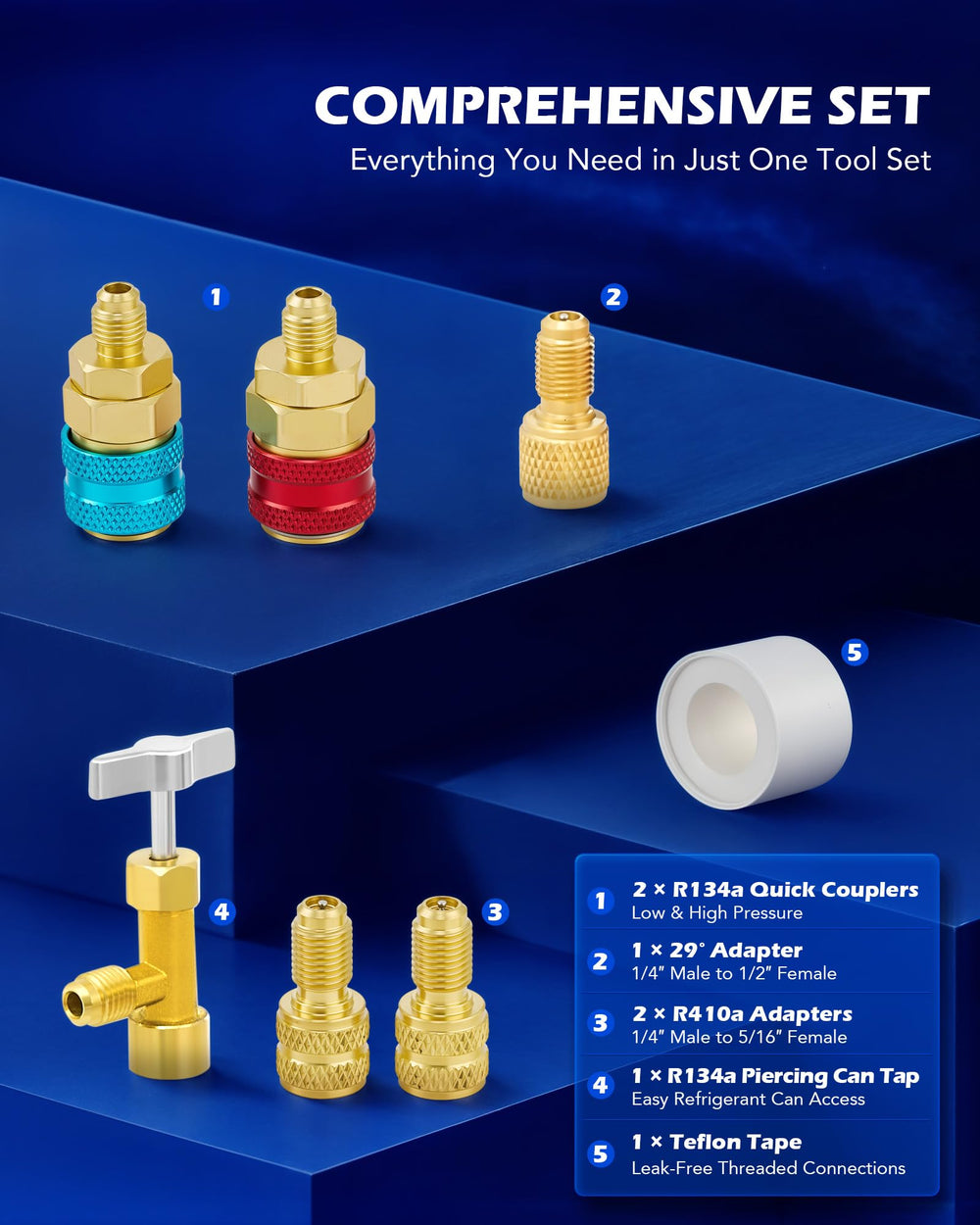 Orion Motor Tech red high-pressure hose supports accurate charging readings.
