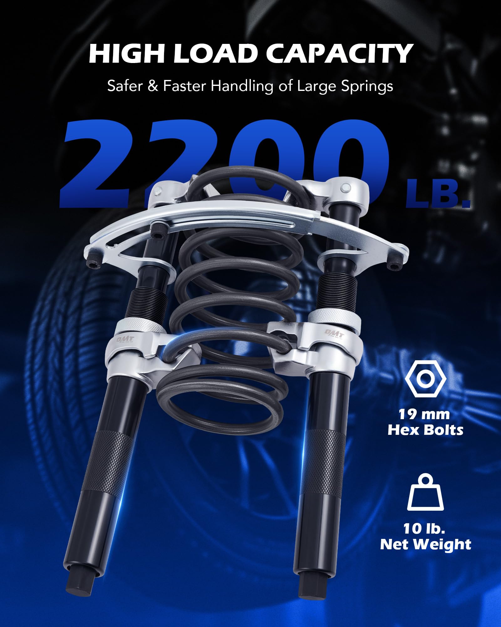 Orion Motor Tech reinforced lock ring keeps jaws secure during compression.