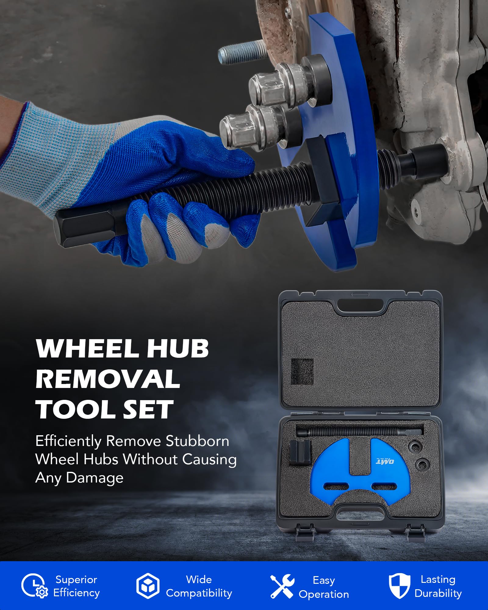 Orion Motor Tech remover plate secures hub for safe extraction