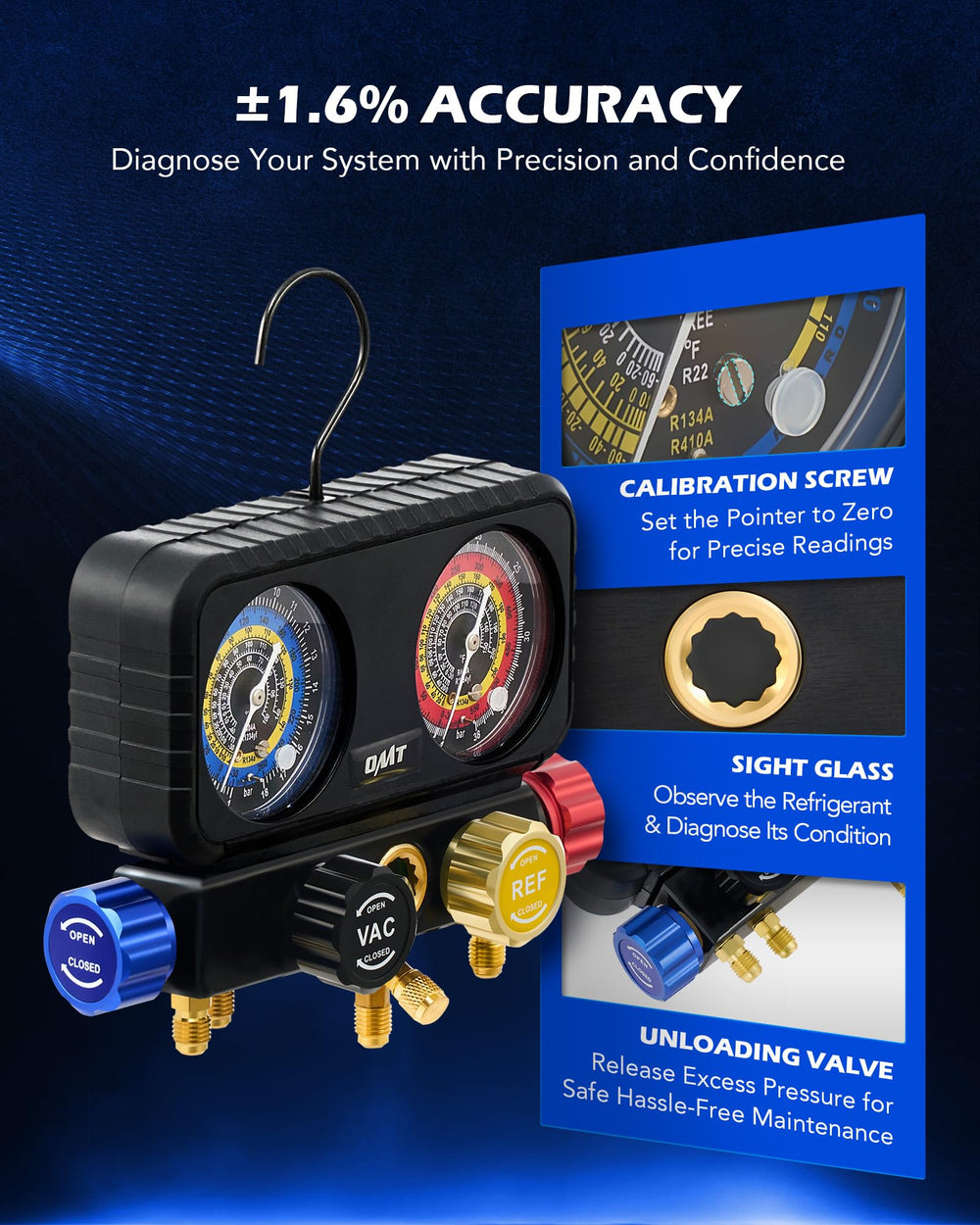Orion Motor Tech self‑sealing can tap for R134a efficient charging