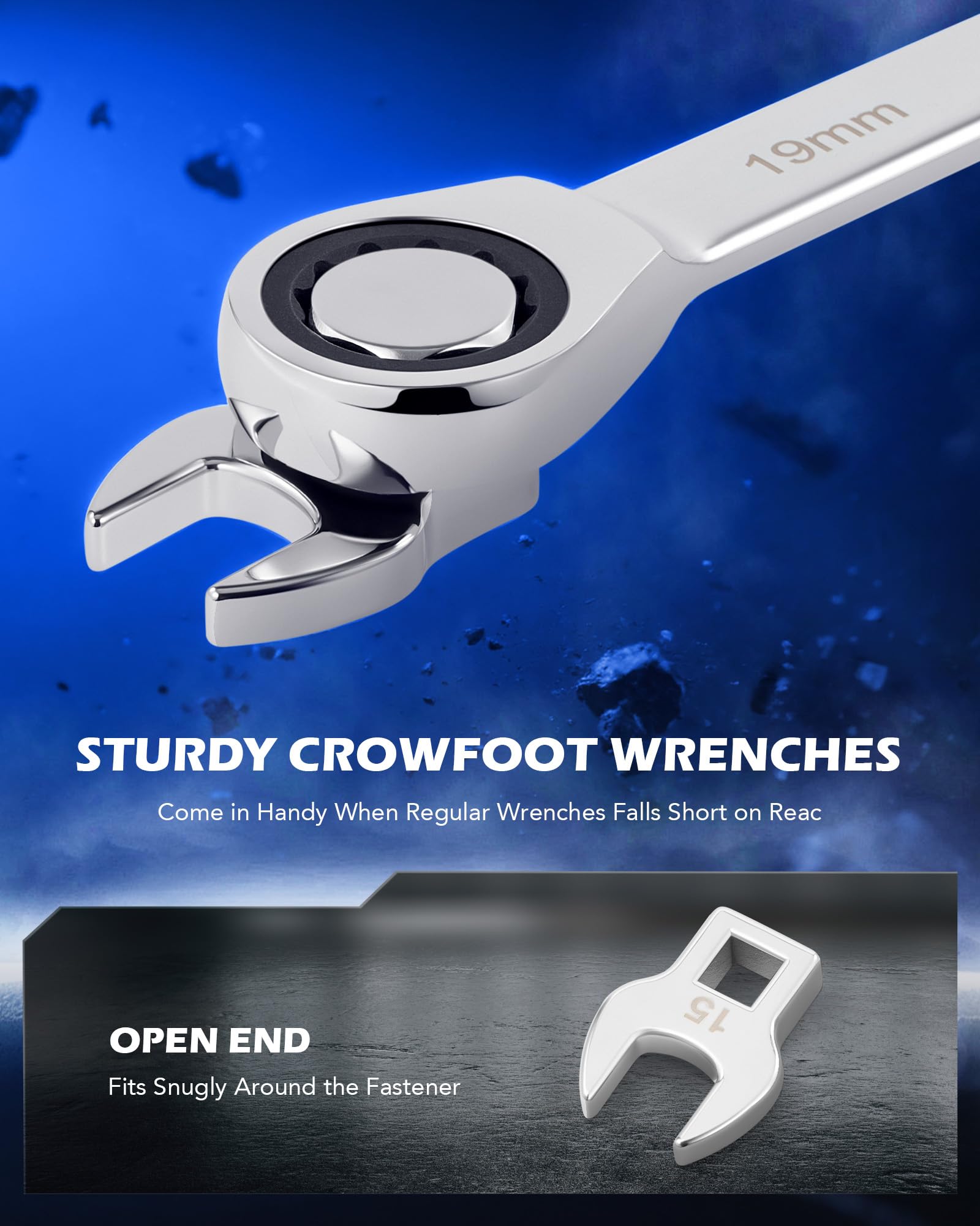 Nonslip ergonomic handle provides comfortable control during belt work.