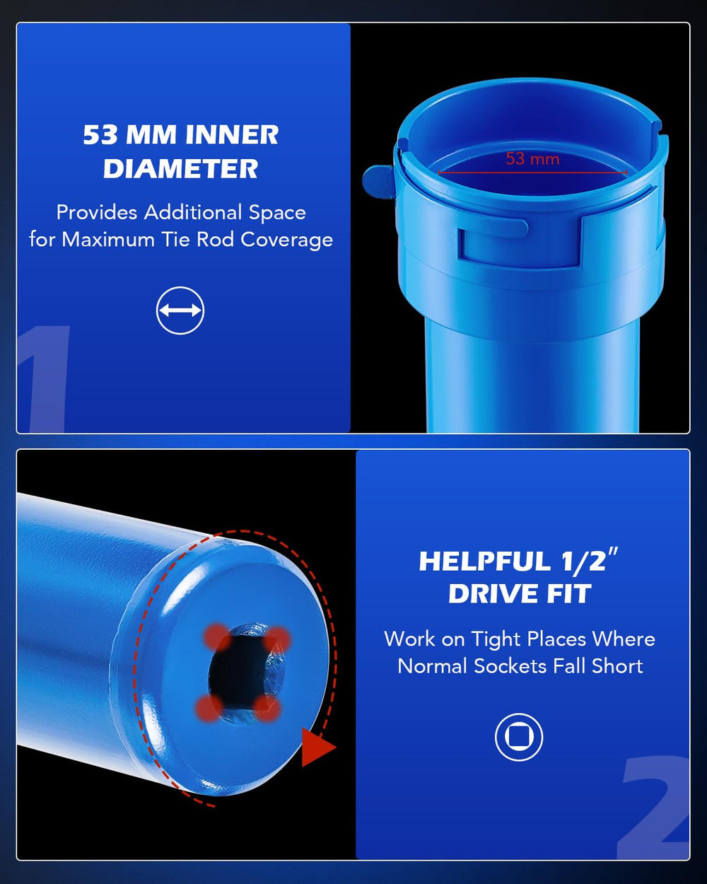 Orion Motor Tech sleeve with sliding collar securely holds adapters.