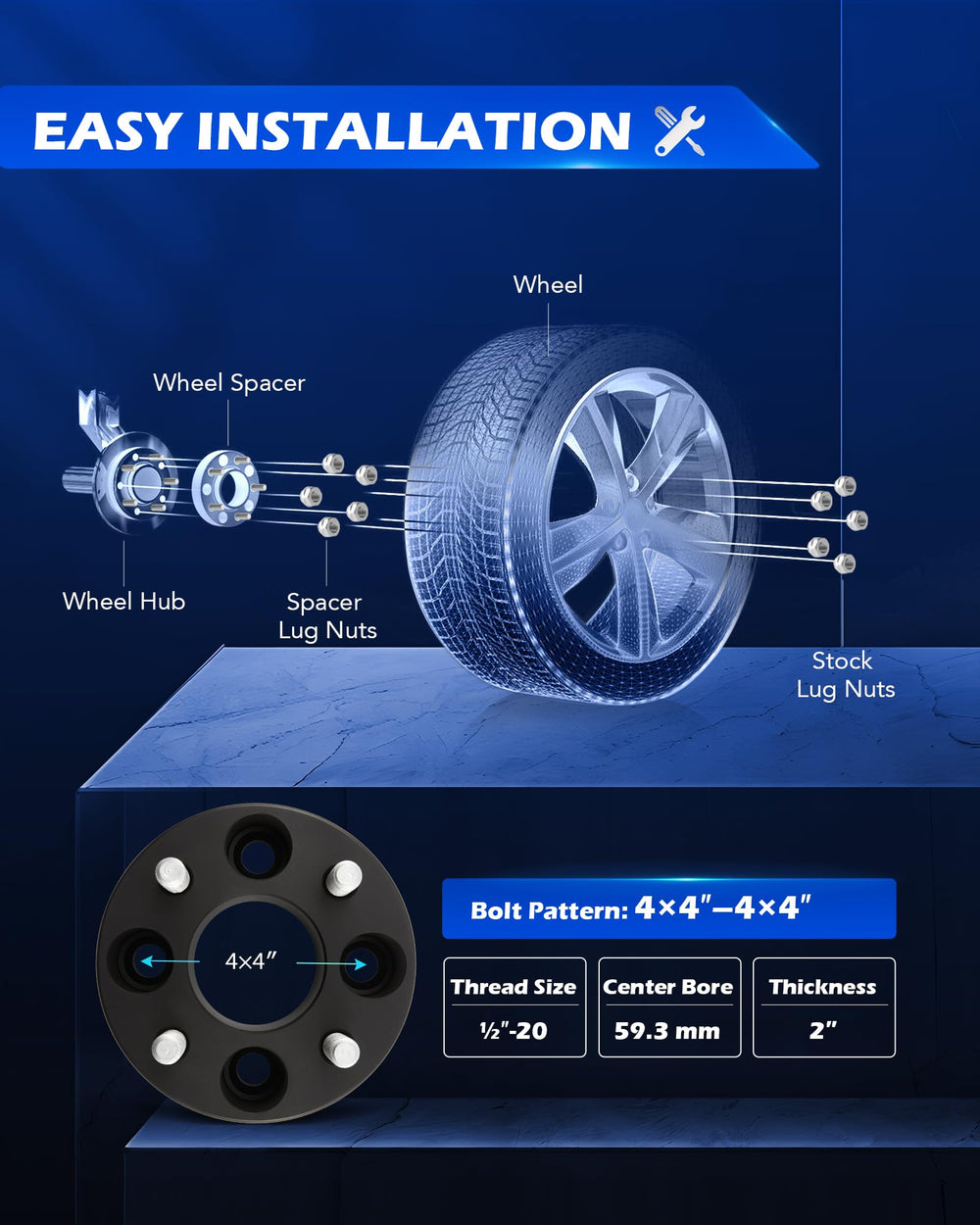 Orion Motor Tech spacer back-face-slot highlights easy removal and durability