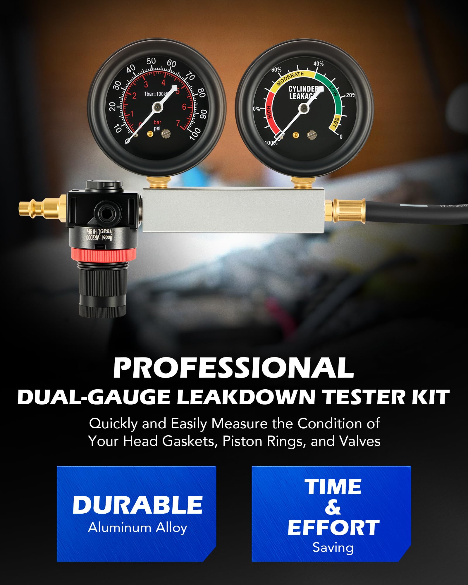 Orion Motor Tech spark plug tester adapters enable quick ignition checks.