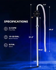 Orion Motor Tech 3-section suction tube extends for drum reach
