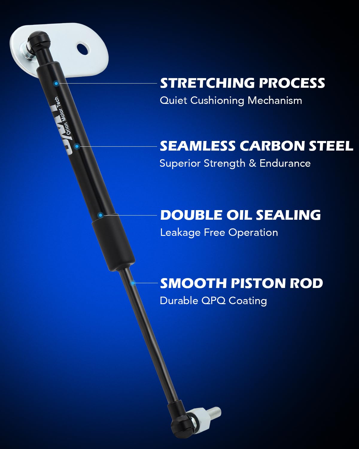 Orion Motor Tech Super Duty tailgate damper on-truck delivering smooth lift.