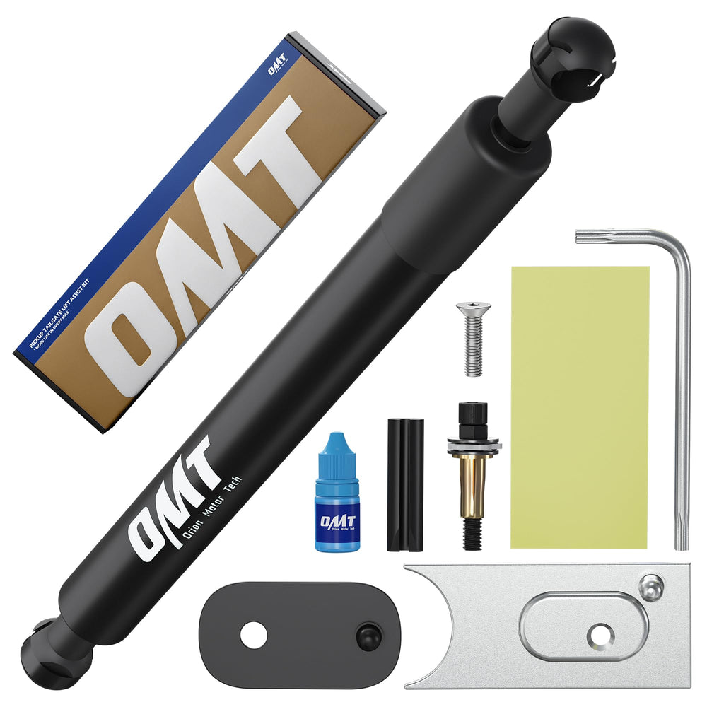 Orion Motor Tech tailgate assist installation on Ram demonstrates easy setup.