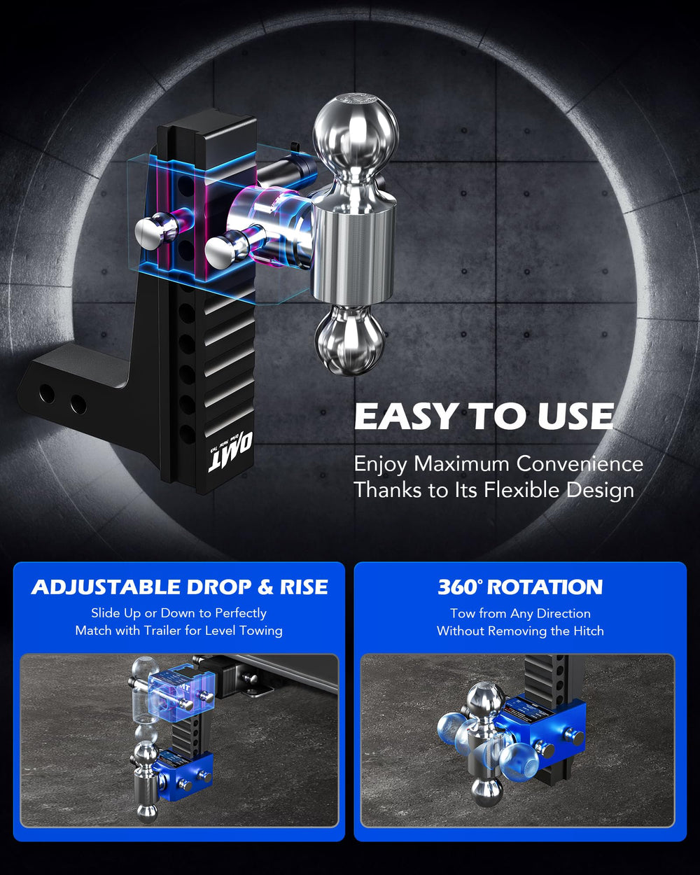 Orion Motor Tech theftproof pins secure your trailer at stops.