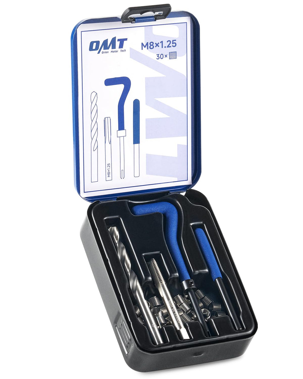 Orion Motor Tech thread repair kit case keeps tools organized for on-site repairs