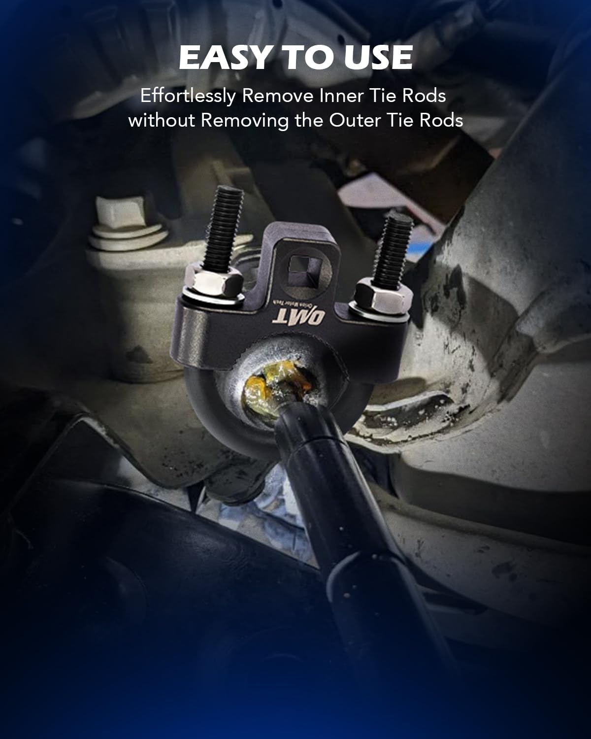 Orion Motor Tech tie rod end wrench 27-44mm with 1/2 drive enables end replacement.