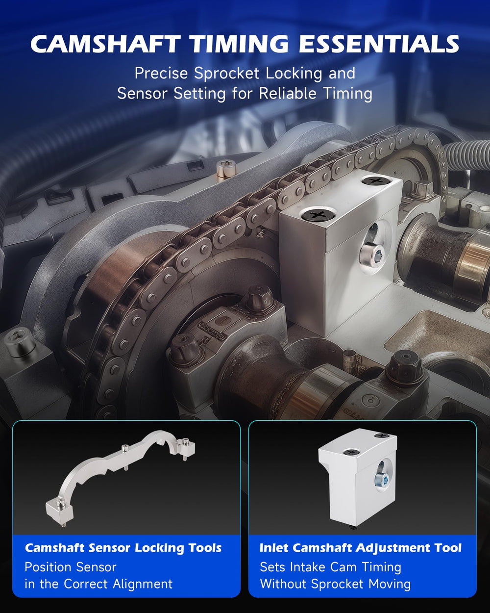 Orion Motor Tech timing adjustment tools ready for engine work