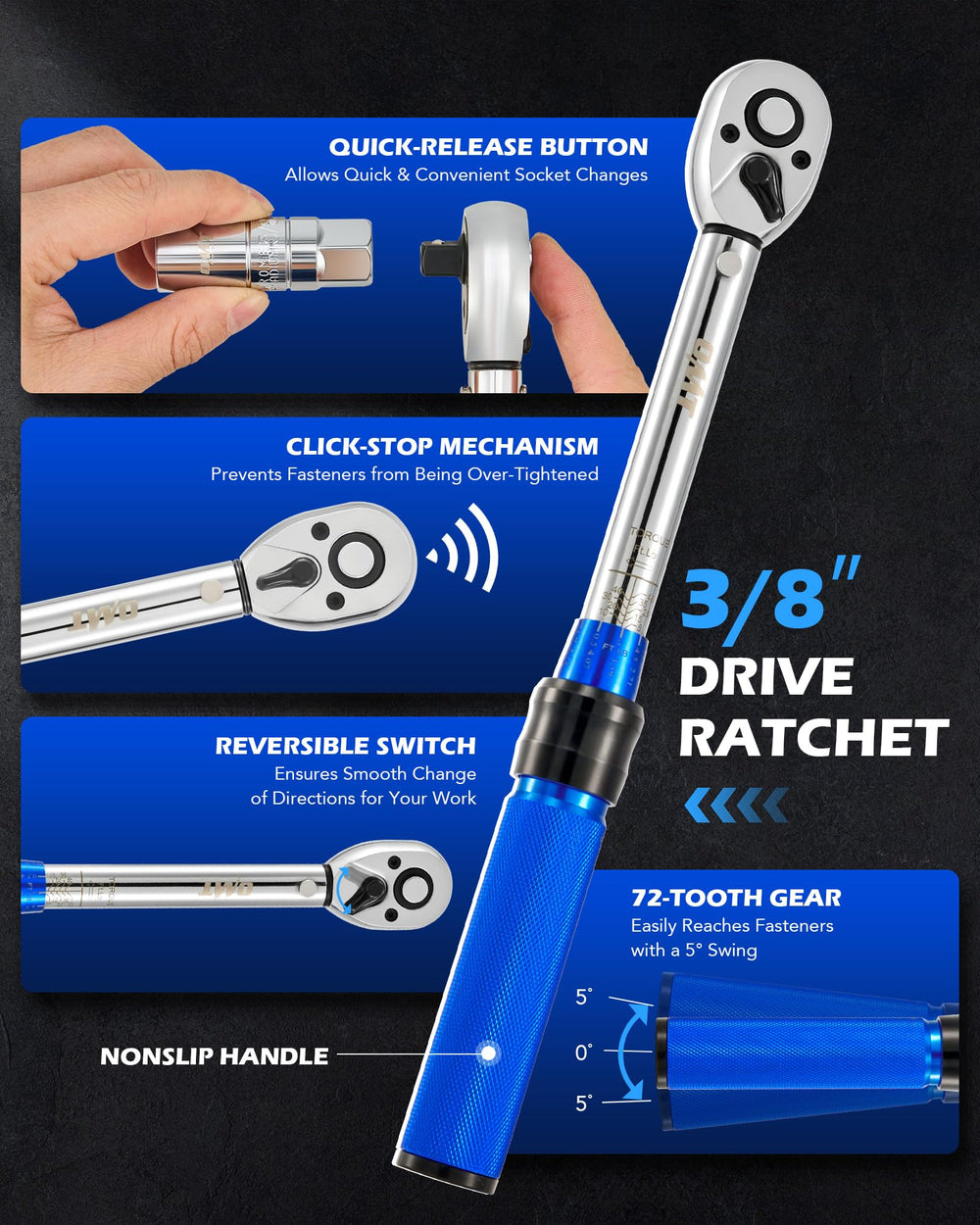 Orion Motor Tech torque bits provide reliable driving for fastener seating.