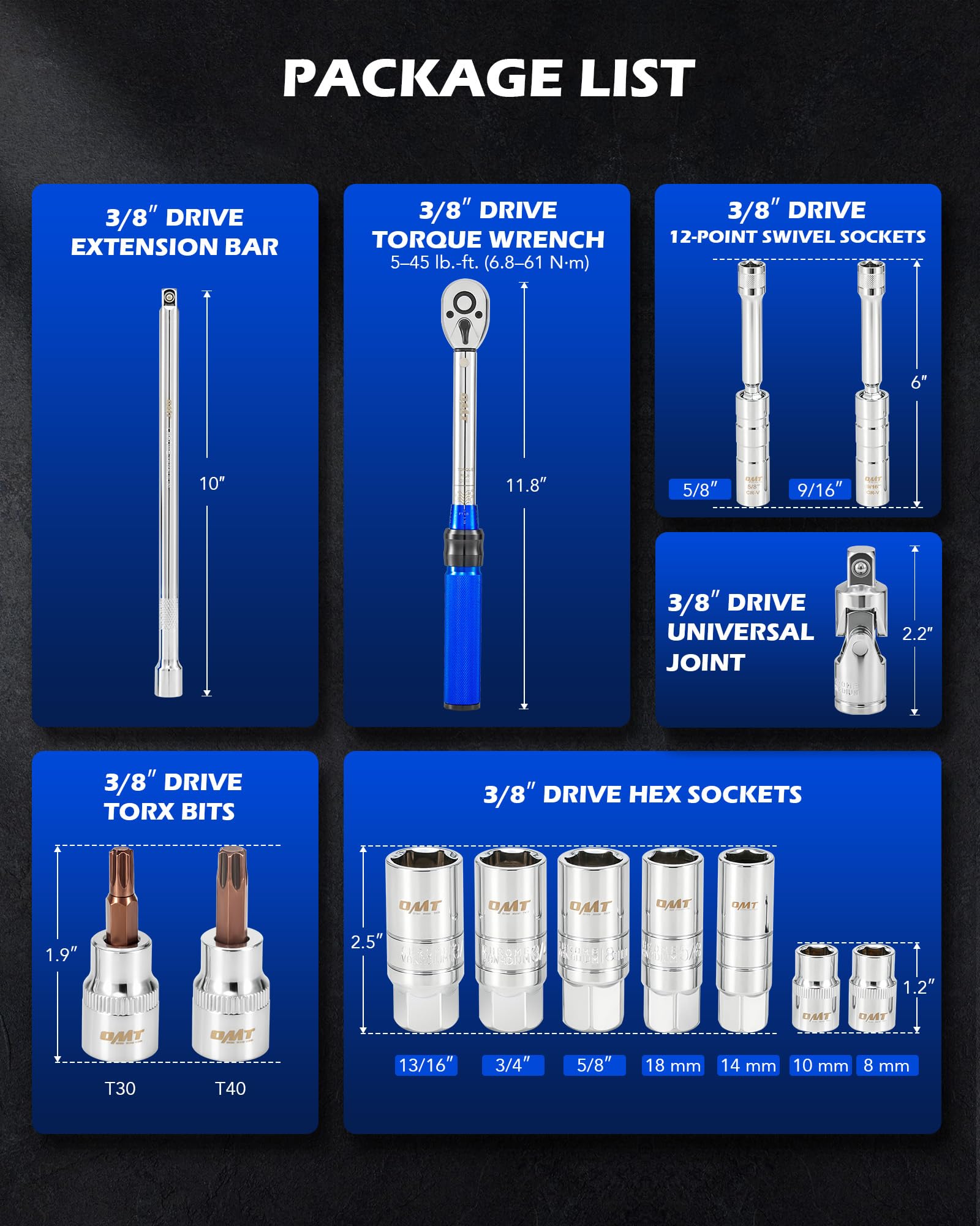 Orion Motor Tech torque wrench enables precise torque control on each spark plug.