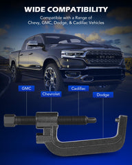 Hex drive end compatible with standard wrenches for versatility