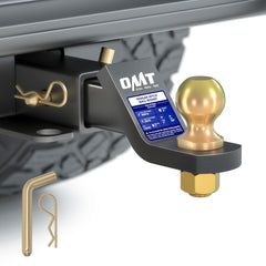 Orion Motor Tech trailer hitch ball mount with 2in ball for secure towing on various trailers.