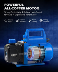 Orion Motor Tech vacuum pump aluminum casing for durable, heat-dissipating operation.