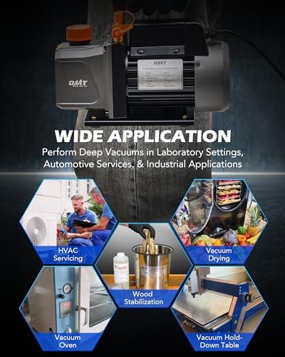 Orion Motor Tech vacuum pump oil-included kit contents for quick setup