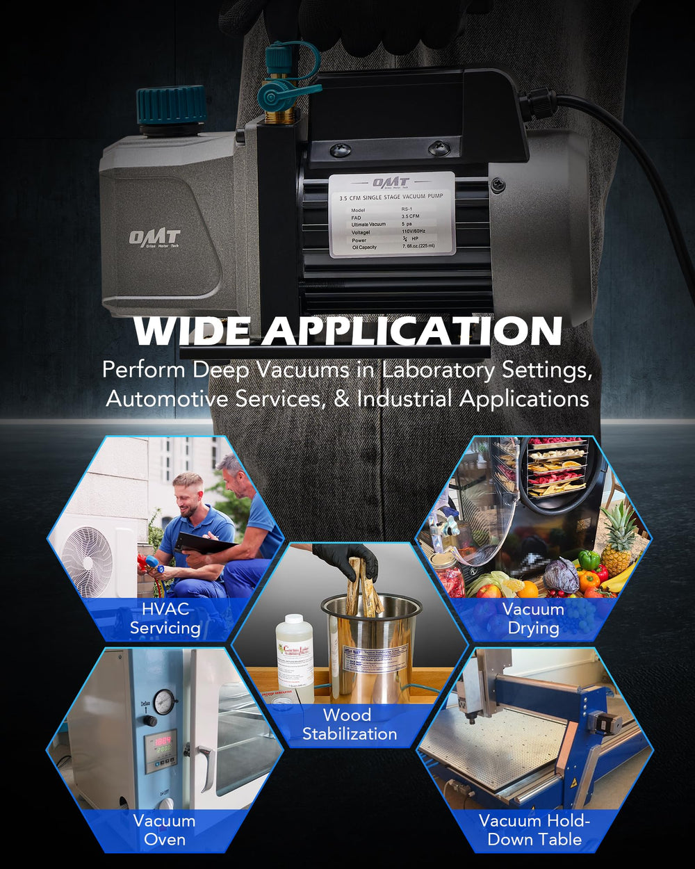 Orion Motor Tech includes oil, gloves, and Teflon tape for setup.
