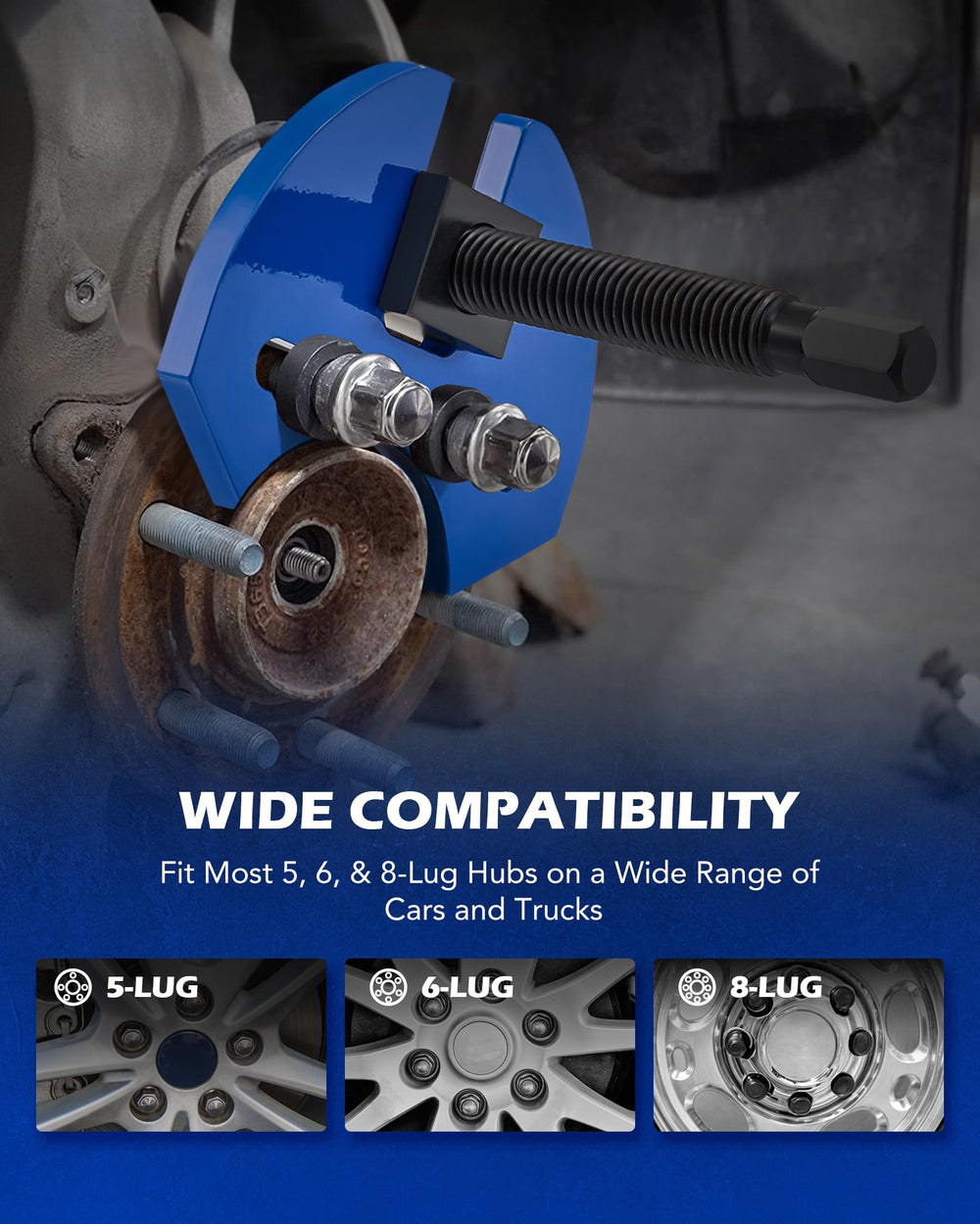 Orion Motor Tech washers distribute load for even hub removal