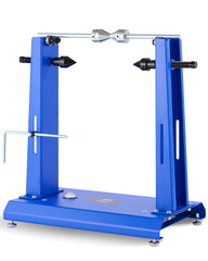 Orion Motor Tech wheel balancer stand, top view, for precise wheel balancing
