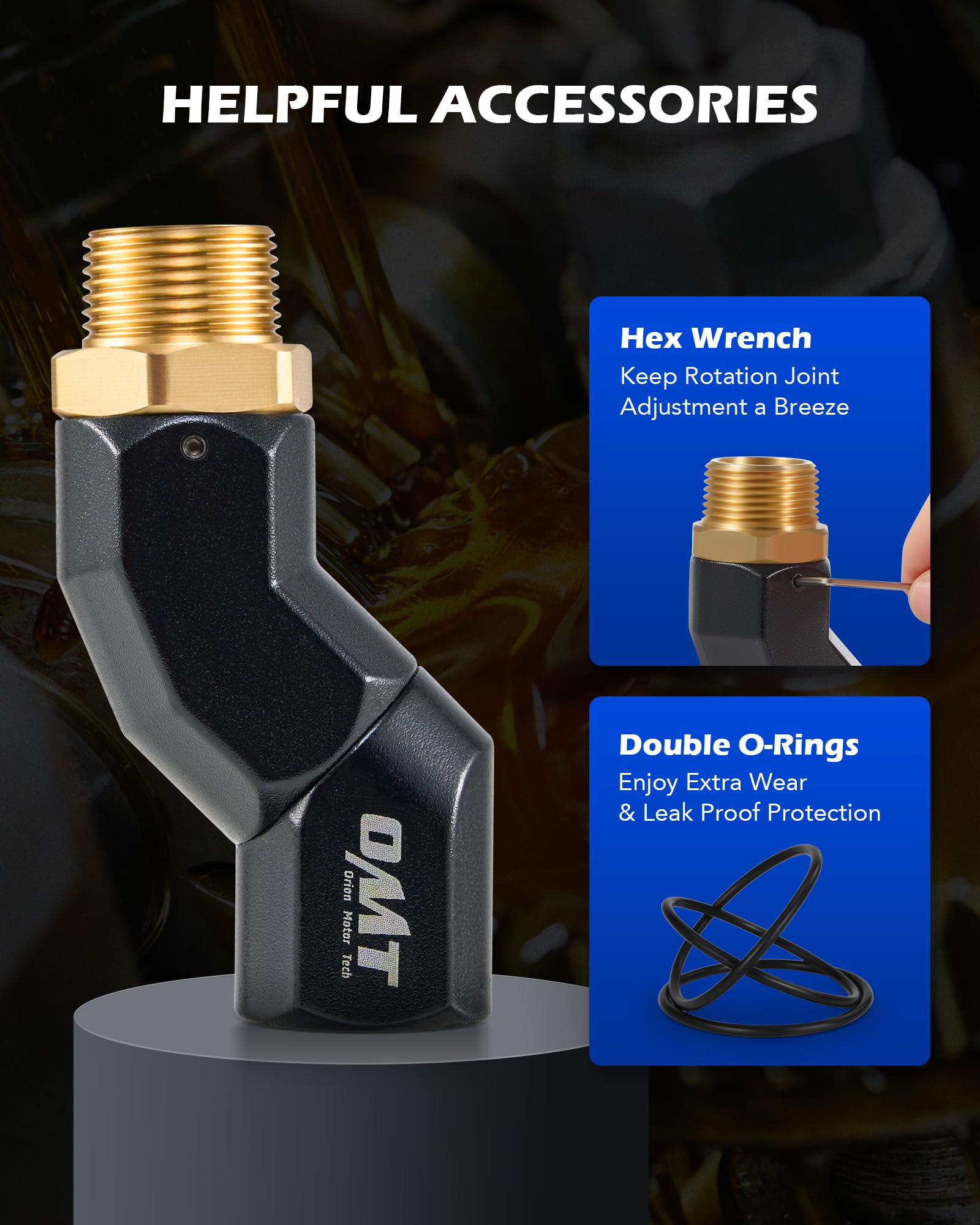 Orion Motor Tech durable zinc-copper construction supports reliable performance in harsh environments