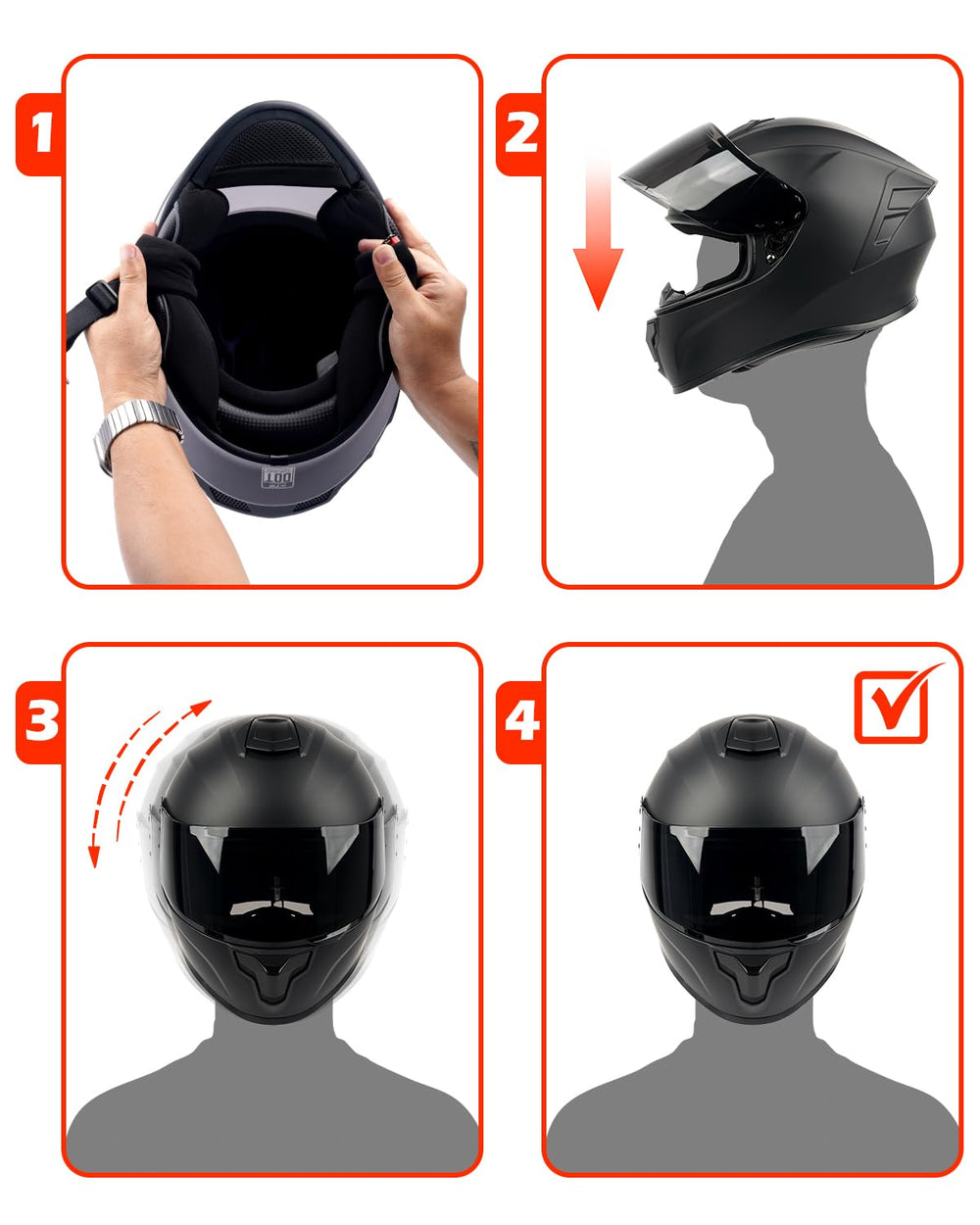 Orthrus full-face helmet on road demonstrating protective gear for urban commuting