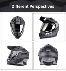 Orthrus X100 dual-visor system blocks glare and wind for variable light