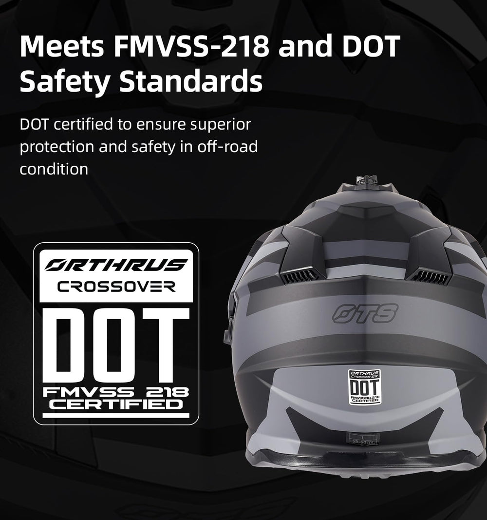 Orthrus X100 inner sun visor quickly shields eyes from bright sun