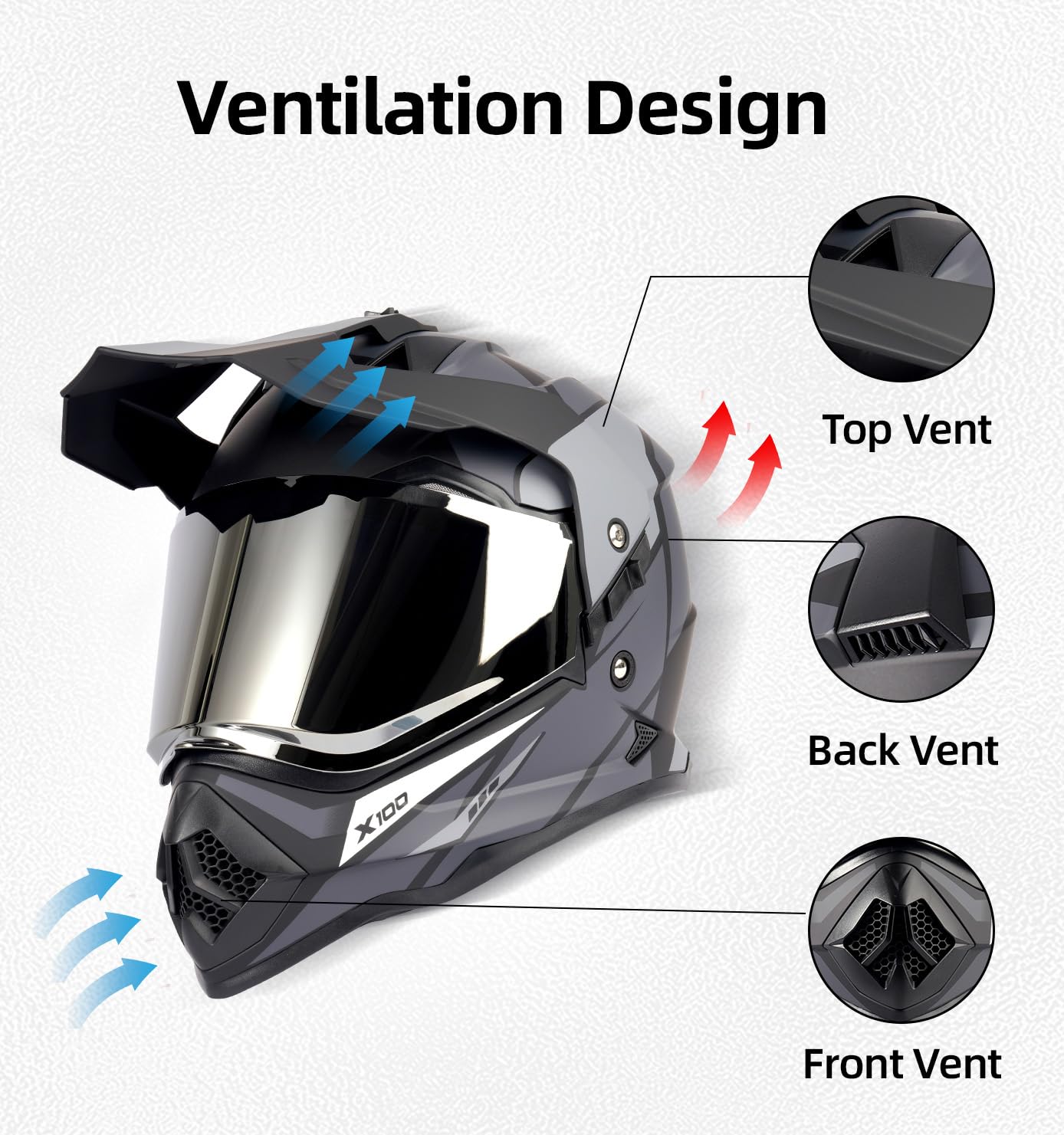 Orthrus X100 top peak adjustable for stable aerodynamics at speed
