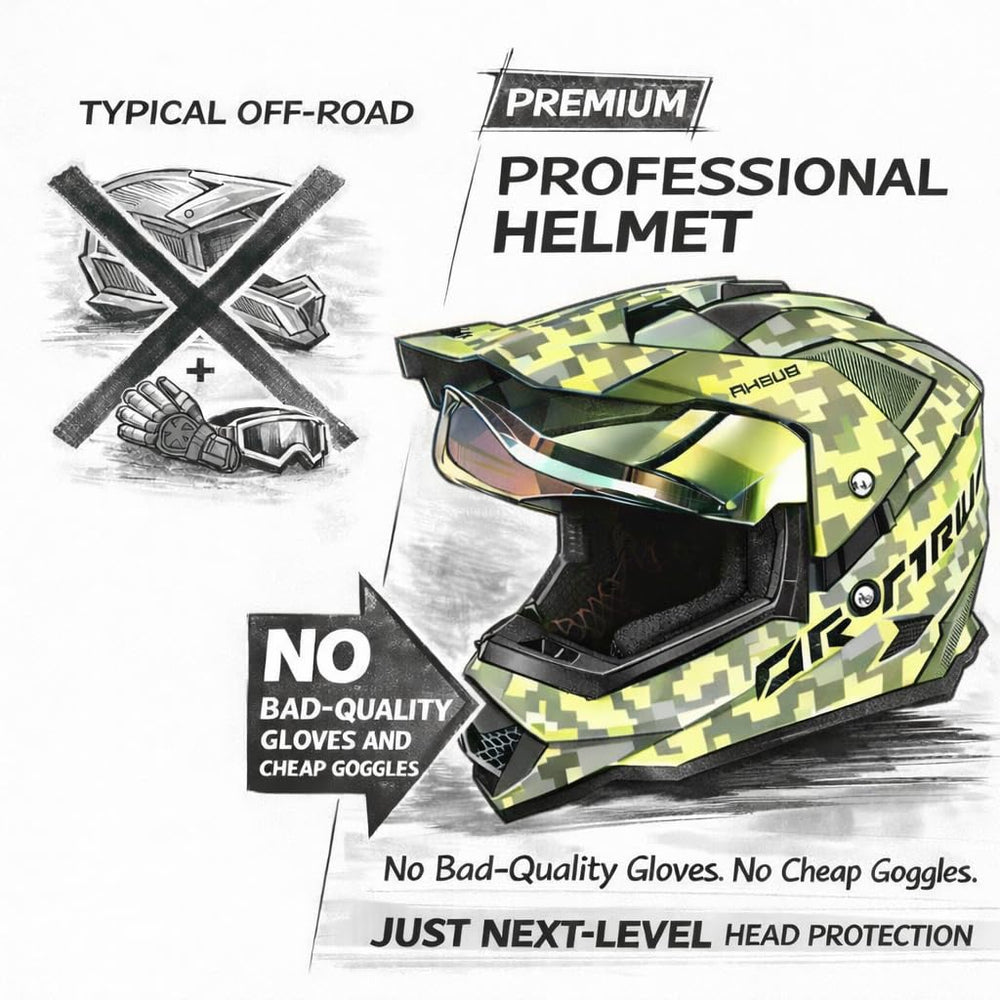 Orthrus Youth Helmet durable shell for rugged off-road adventures