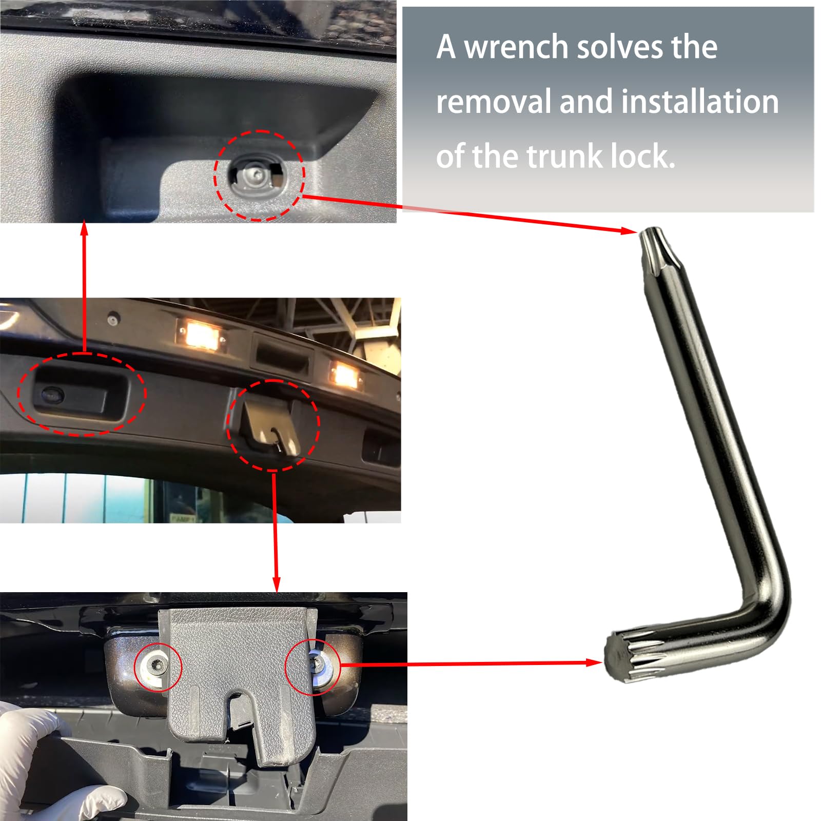 Oryzena trunk latch actuator installation guide image for easy DIY swap