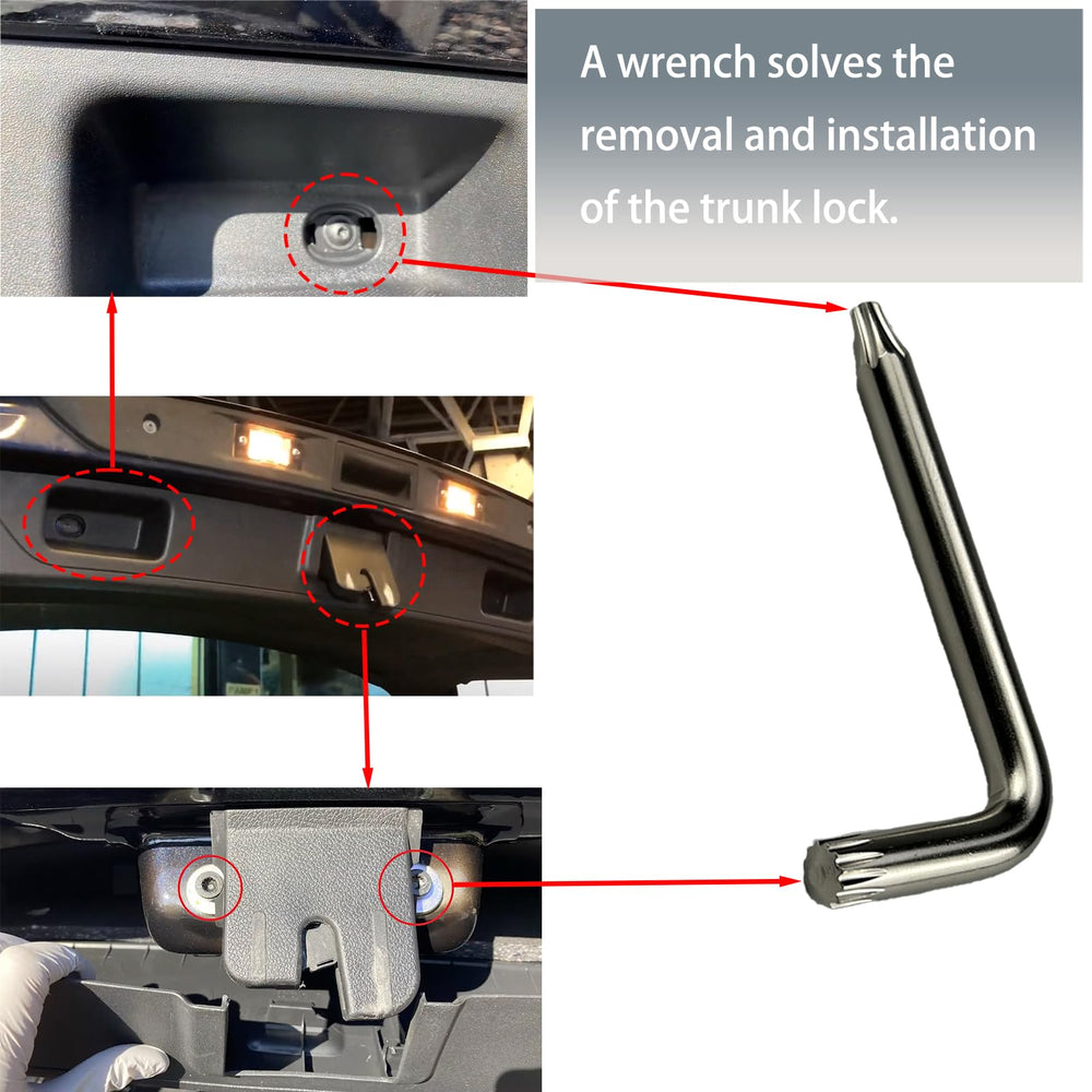 Oryzena trunk latch actuator installation guide image for easy DIY swap